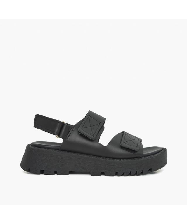 JOCKS collection 2990 γυναικεία flatforms, μαύρο.
