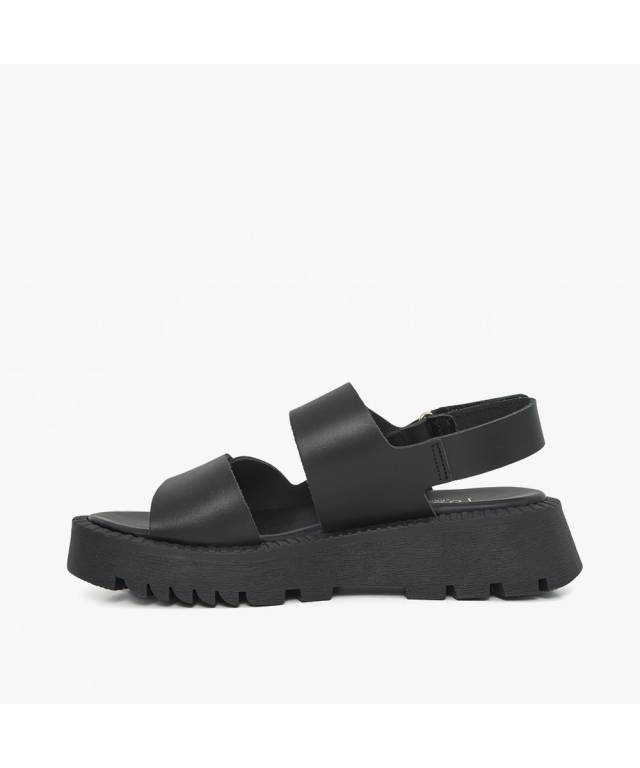 JOCKS collection 2990 γυναικεία flatforms, μαύρο.